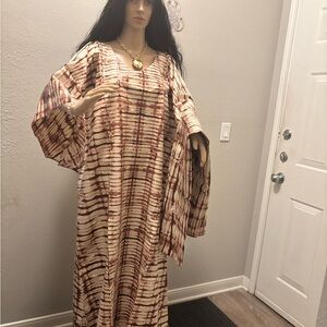 Striped Kaftan Dress